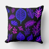 ピンク離れと紫の色合いのネオン クッション (正面)