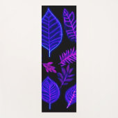 ピンク離れと紫の色合いのネオン ヨガマット (正面)