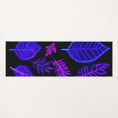 ピンク離れと紫の色合いのネオン ヨガマット (正面(横))