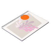 ピンク離れの抽象芸術とSun Notebook ノートブック (左側)