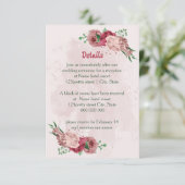 ピンク離れの花は結婚詳細 エンクロージャーカード (スタンド正面)