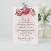 ピンク離れの花は結婚詳細 エンクロージャーカード (スタンド正面)