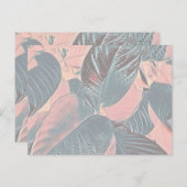 ピンク離れボタニカルポスカーカスタマイズド() ポストカード (正面/裏面)