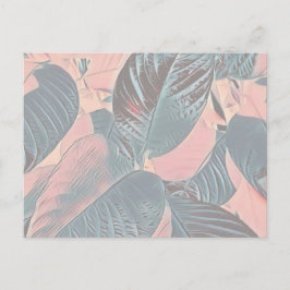 ピンク離れボタニカルポスカーカスタマイズド() ポストカード