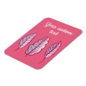 ピンク離れ抽象芸術化粧ガーリー文字 マグネット (左側)