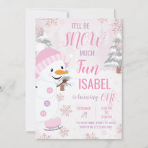 ピンク雪だるま誕生日