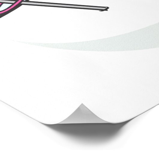 ピンク雪崩 ポスター (角)