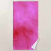 ピンク雲 ビーチタオル (正面)