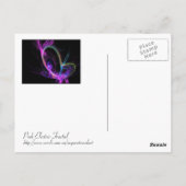 ピンク電気フラクタル ポストカード (裏面)