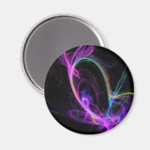 ピンク電気フラクタル マグネット (正面/裏面)