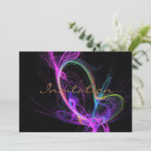 ピンク電気フラクタル 招待状 (スタンド正面)