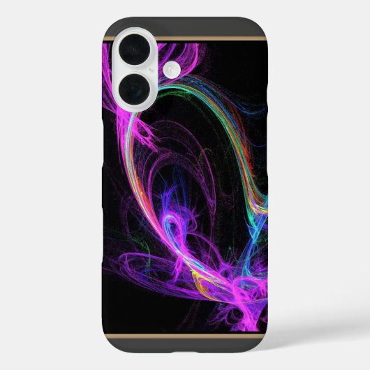ピンク電気フラクタル Case-Mate iPhoneケース (裏面)