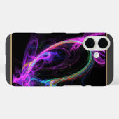 ピンク電気フラクタル Case-Mate iPhoneケース (裏面 (横))