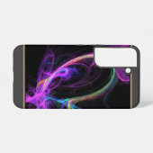 ピンク電気フラクタル SAMSUNG GALAXYケース (裏面横)