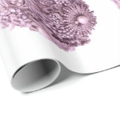 ピンク霜の降りたオーナメント包装紙 ラッピングペーパー (ロールコーナー)