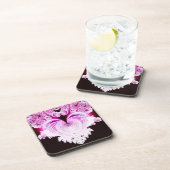 ピンク霜の降りたハート コースター (右側)