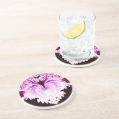 ピンク霜の降りたハート コースター (側面)