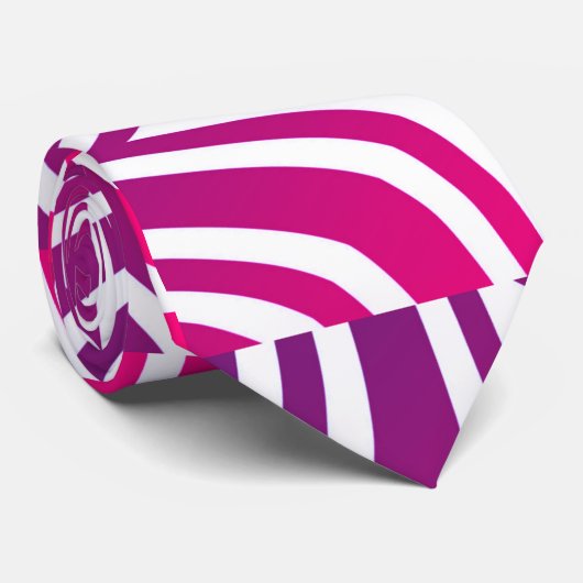 ピンク頭が切れるカジュアル10月カラー ネクタイ (ロール)