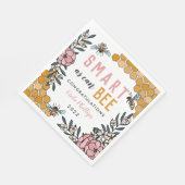 ピンク頭が切れるビー卒業パーティー スタンダードランチョンナプキン (角)