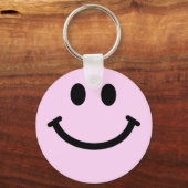 ピンク顔 キーホルダー (正面)