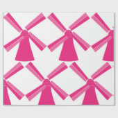 ピンク風車 ラッピングペーパー (フラット)