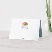 ピンク飛んでいるのバラとイースターの卵を持つ鳩 シーズンカード (裏面)