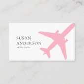 ピンク飛行機 名刺 (正面)