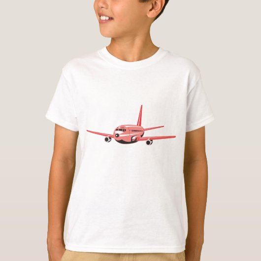 ピンク飛行機 Tシャツ (正面)