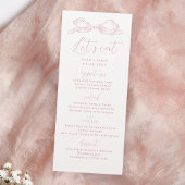 ピンク食べの手で弓を引いた結婚ろう メニュー