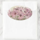 ピンク骨頭腫 楕円形シール (バッグ)