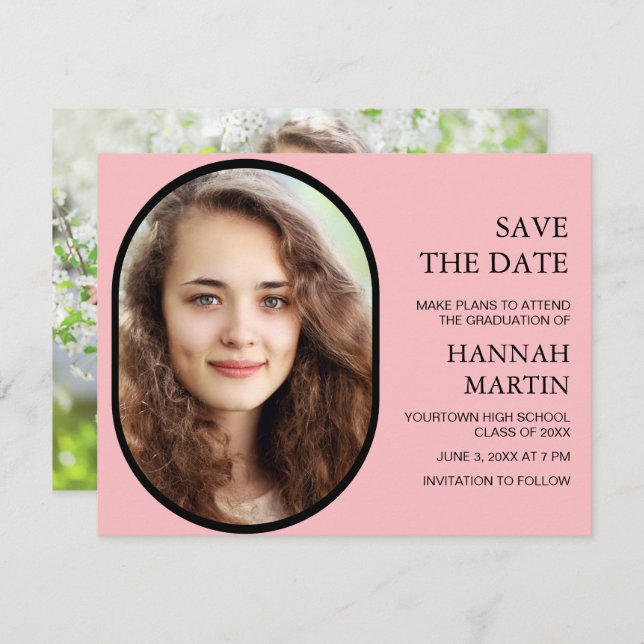 ピンク高校の卒業写真救日 (正面/裏面)