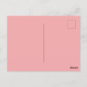 ピンク魅力的のショーフロントとヴィンテージモップ ポストカード (裏面)