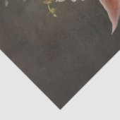 ピンク魅力的の花で注文されたデカップピグ 薄葉紙 (詳細)