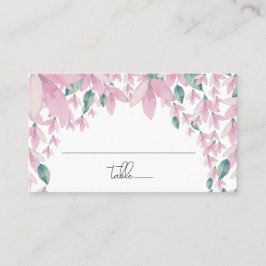 ピンク魅力的の藤のフローラ プレイスカード