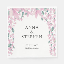 ピンク魅力的の藤 スタンダードランチョンナプキン