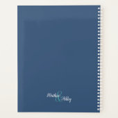 ピンク魅力的コカトゥーおもしろいハートハンズ結婚 プランナー手帳 (裏面)