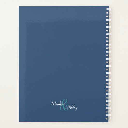 ピンク魅力的コカトゥーおもしろいハートハンズ結婚 プランナー手帳 (裏面)