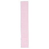 ピンク魅力的テー市松模様にブルのランナー居心地の良いデコール ロングテーブルランナー (正面)