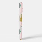 ピンク魅力的色の背景に手書き猫 Case-Mate iPhoneケース (裏面 / 右)