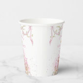 ピンク魔法プリンセスキャッスル誕生日紙カップ 紙コップ (右)