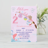 ピンク魚釣り2nd誕生日O-Fish-Ally二誕生日 招待状 (スタンド正面)