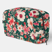 ピンク鮮やかがかった赤と繊細な白い花 ドップキット (右コーナー)