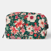 ピンク鮮やかがかった赤と繊細な白い花 ドップキット (裏面)