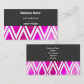 ピンク鮮やかとホワイトダイヤモンド 名刺 (正面/裏面)