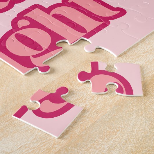 ピンク鮮やかとメリー明るいクリスマス ジグソーパズル (側面)