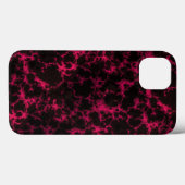 ピンク鮮やかと黒の斑点のある炎 Case-Mate iPhoneケース (裏面 (横))