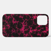 ピンク鮮やかと黒の斑点のある炎 Case-Mate iPhoneケース (裏面 (横))