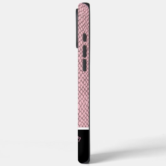 ピンク鮮やかのヘビの皮 Case-Mate iPhoneケース (裏面 / 左)