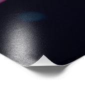 ピンク鮮やかのユリ フォトプリント            (角)