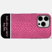 ピンク鮮やかの色合いを打ち立てるカタツムカキの質感 Case-Mate iPhoneケース (裏面 (横))